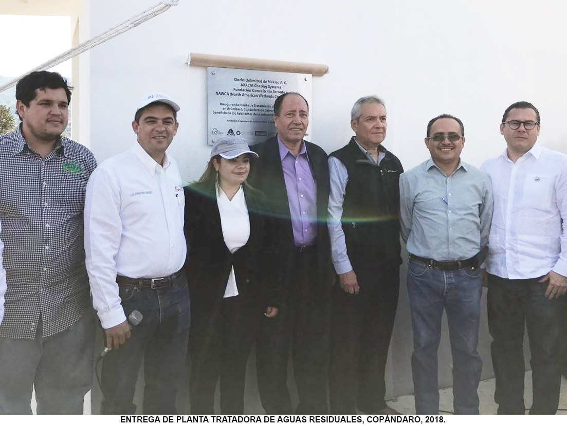 Construirá Ducks Unlimited nueva planta tratadora de aguas residuales en Copándaro