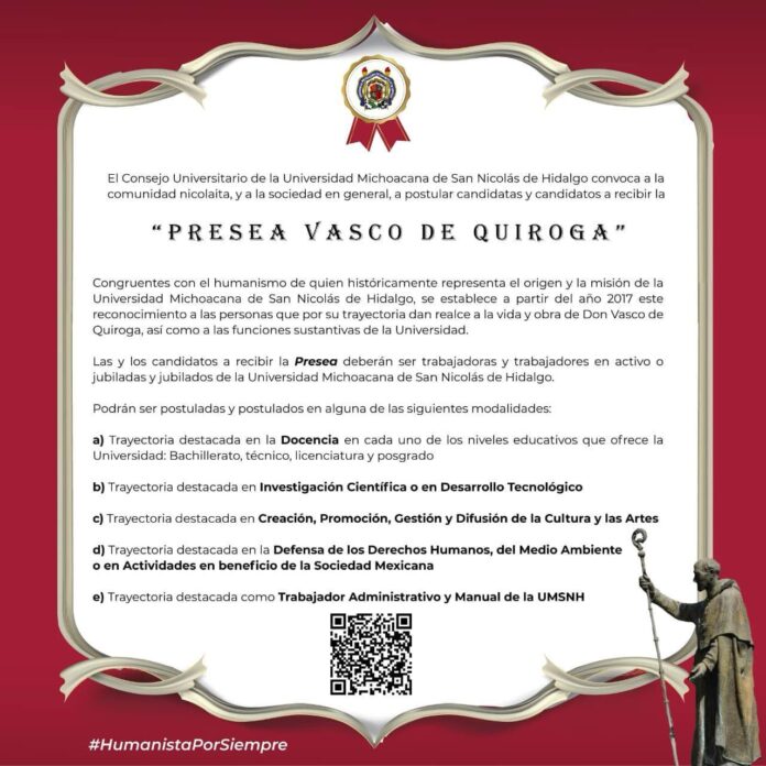 presea vasco de quiroga