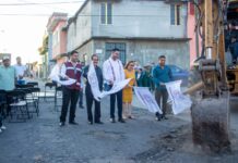 Alexis Velázquez arranca obra de rehabilitación de la calle Chapultepec en Huandacareo