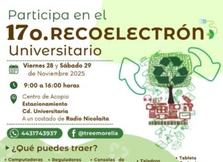 Recoelectrón Universitario: 28 y 29 de noviembre en la UMSNH