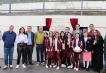 Inaugura Bedolla dos canchas de fútbol 7 en la Secundaria 2 de Morelia