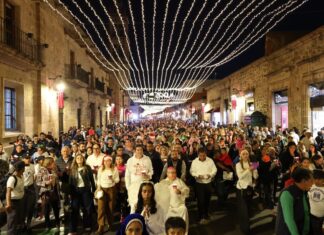 Espectacular Mega Posada se vivió en el Centro Histórico de Morelia