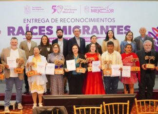 Reconocen labor de 10 migrantes michoacanos a favor de paisanos