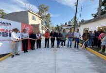 Inauguran pavimentación de la calle Nicolás Bravo, en La Goleta