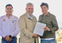 Entrega Bedolla a Herso y Citelis primeras áreas de desarrollo del Parque Bajío en Zinapécuaro