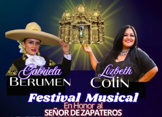 Noche de Estrellas en Tlalpujahua: Gabriela Berumen y Lizbeth Colín engalanan la fiesta del Señor de Zapateros