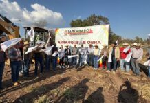 Inicia Eric Gaona García obra de línea de conducción y distribución de agua en Rancho Nuevo