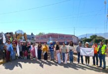 Janitzio Zavala da banderazo a nuevo acceso a la Unidad Deportiva de Indaparapeo