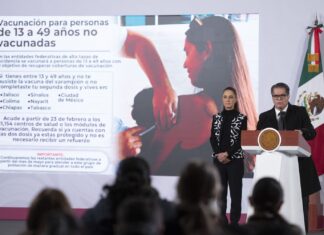 Sheinbaum llama a la calma; hay 28 millones de vacunas contra el sarampión