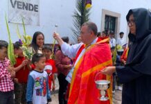 Inicia la Semana Santa en el Pueblo Mágico de Cuitzeo con la Bendición de Ramos