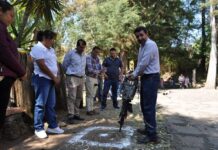 En la comunidad de La Yerbabuena inicia construcción de una techumbre de usos múltiples