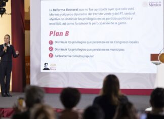 Presidenta enviará Plan B de Reforma Electoral para disminuir privilegios en congresos locales y municipios