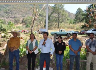 La Yerbabuena estrena techumbre de usos múltiples; Charo fortalece infraestructura comunitaria