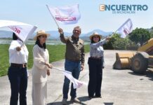 Bedolla pone en marcha rehabilitación del Eco Malecón de Queréndaro
