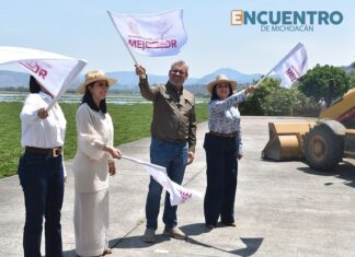 Bedolla pone en marcha rehabilitación del Eco Malecón de Queréndaro