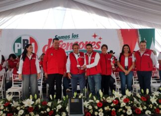 Jorge Meade encabeza toma de protesta de los Defensores de Michoacán