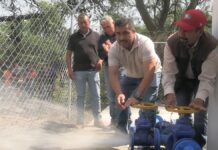 Inauguran sistema de agua potable en La Herradura, en Indaparapeo