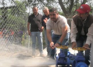 Inauguran sistema de agua potable en La Herradura, en Indaparapeo