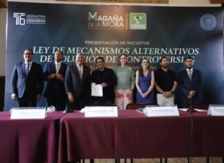 La Ley de Mecanismos Alternativos de Solución evitaría juicios, plantea Magaña de la Mora en iniciativa