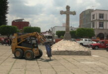Inicia la restauración integral del Atrio Parroquial de Huandacareo
