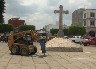 Inicia la restauración integral del Atrio Parroquial de Huandacareo