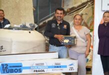Gobierno de Charo entrega apoyos del programa “Mejorando Tu Hogar” a familias del municipio
