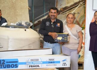 Gobierno de Charo entrega apoyos del programa “Mejorando Tu Hogar” a familias del municipio