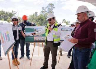 Bedolla supervisa construcción de nuevo hospital del IMSS en Zitácuaro