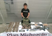 Tras repeler agresión, detienen a dos hombres armados en Queréndaro