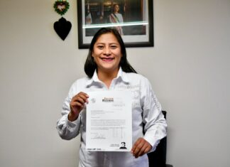 Celeste Ascencio solicita licencia al Senado y reafirma su compromiso con la transformación de Michoacán