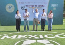 Yurécuaro se suma al “Mundial Social” con nueva cancha de futbol: Bedolla