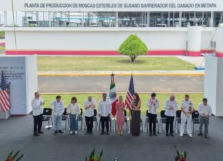 Inauguran planta de producción de moscas estériles del Gusano Barrenador del Ganado en Chiapas