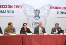 Instalan Puesto de Comando Interinstitucional en Michoacán para intensificar prevención por lluvias