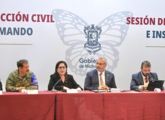 Instalan Puesto de Comando Interinstitucional en Michoacán para intensificar prevención por lluvias