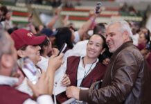 Bedolla y Sheinbaum destacan labor de Servidores de la Nación en proceso de transformación