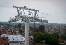 Más cerca de volar sobre Morelia: teleférico reporta 70% de avance