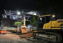 Obras del teleférico y Morebús con maquinaria pesada en la zona del Obelisco terminarán en agosto: Bedolla