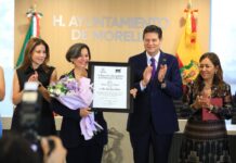 Ayuntamiento de Morelia entrega Presea Amalia Solórzano Bravo 2026 a Ireri Suazo Ortuño