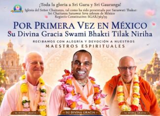 Líderes espirituales del movimiento Hare Krishna visitarán Morelia del 2 al 5 de agosto