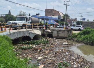 Gobierno de Morelia realiza limpieza del Dren Barajas