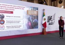 Presidenta anuncia foros para crear propuesta de regulación del uso de plataformas digitales y redes sociales