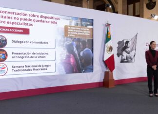 Presidenta anuncia foros para crear propuesta de regulación del uso de plataformas digitales y redes sociales