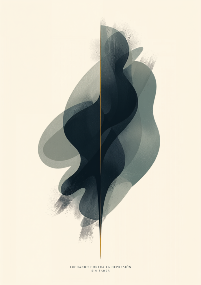 Abstract Emotional Struggle Poster - Version 2