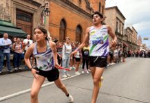 Tradición y velocidad, 240 atletas corren la Carrera de Relevos de la Independencia 2026