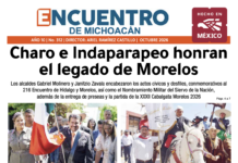 Charo e Indaparapeo honran el legado de Morelos