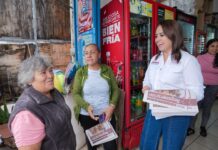 Gladyz Butanda escucha demandas vecinales en Morelia
