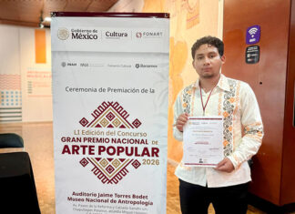 Joven Luis Martín Villafuerte Solís gana el LI Gran Premio Nacional de Arte Popular 2026