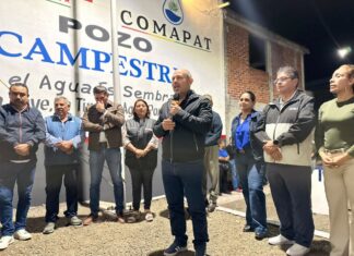 Eric Gaona inaugura pozo de agua en Cumbres del Campestre Tarímbaro
