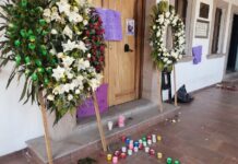 Colocan altar en Charo para exigir justicia por Janeth