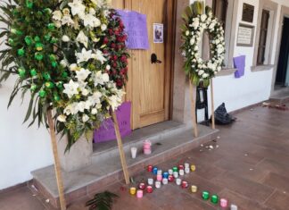 Colocan altar en Charo para exigir justicia por Janeth